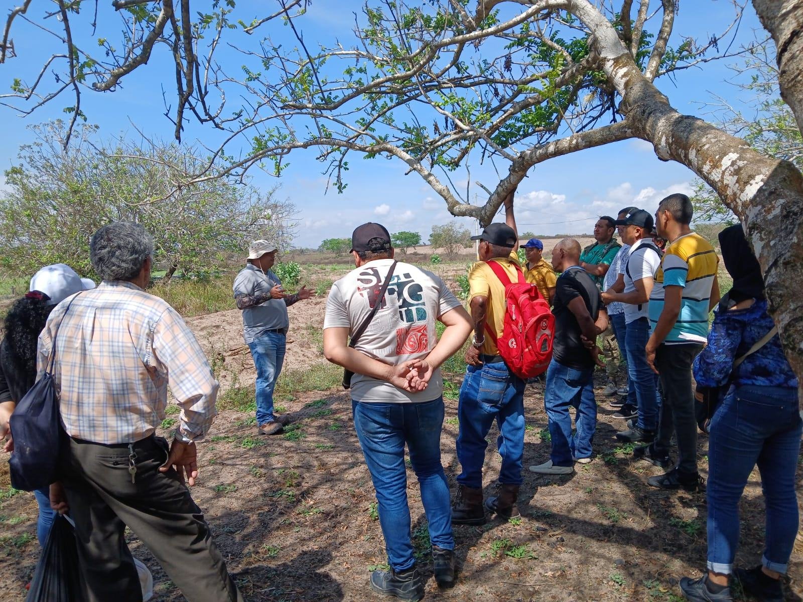 Asociados de ASOCARCOL reunidos en jornada de trabajo en campo, en la Región Caribe